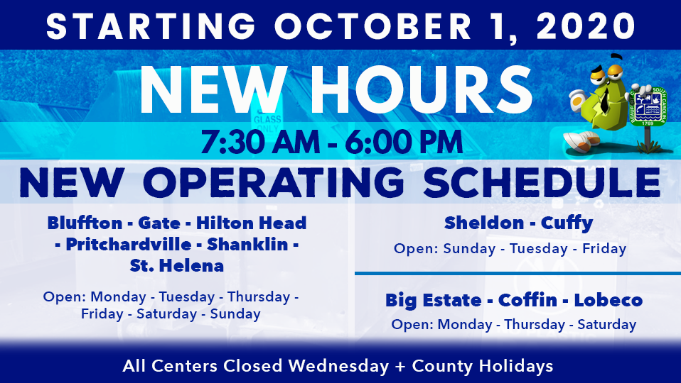 Hilton Head Convenience Center To Remain Open. New Hours, Updated