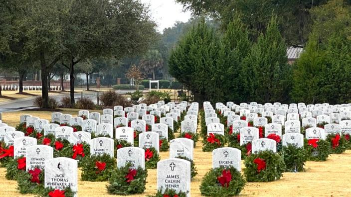 Beaufort County Veterans Affairs and Wreaths Across America Beaufort Remembrance Wreath Placement Ceremony Saturday, December 14