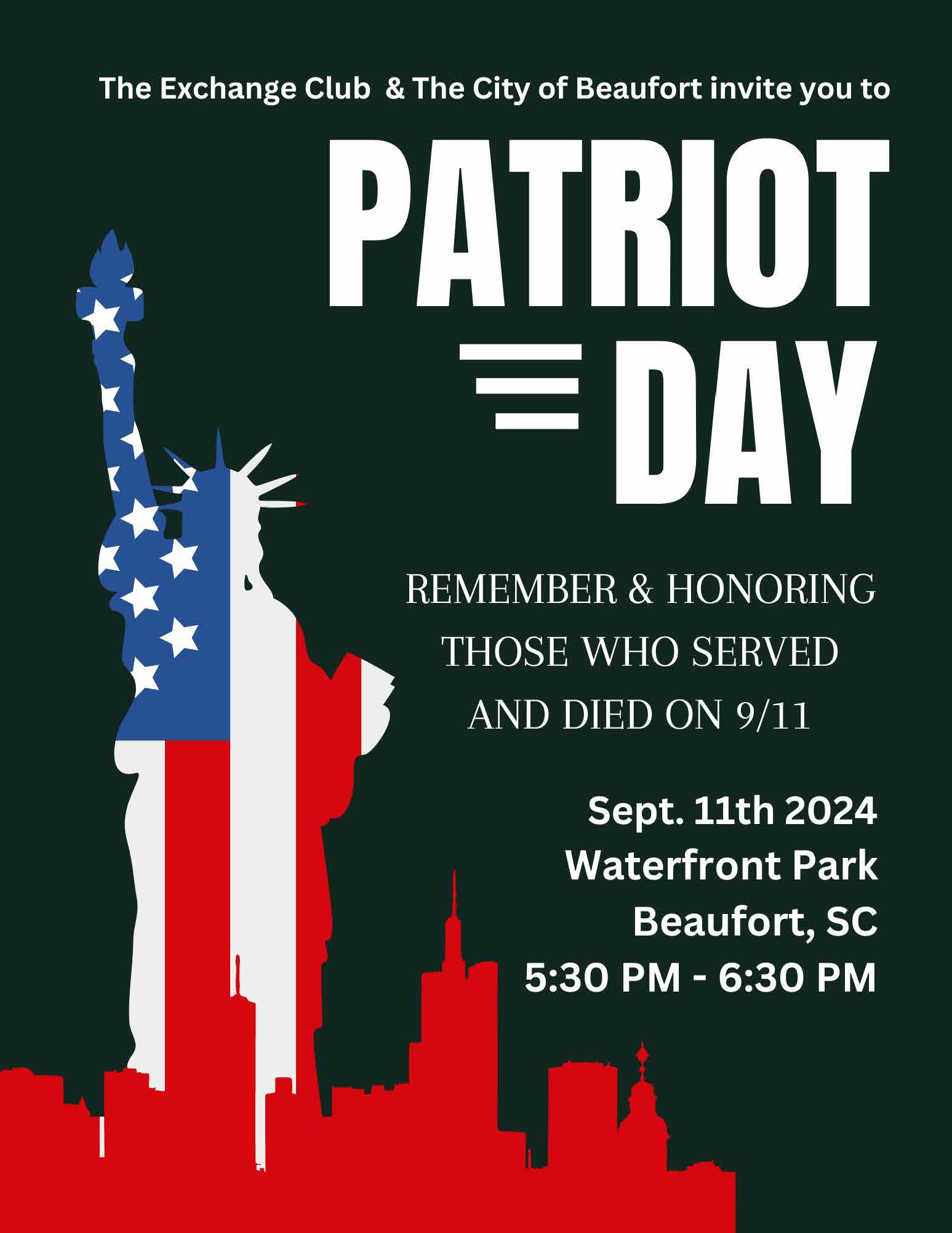 BCTV to Live Broadcast City of Beaufort's Patriot Day Event