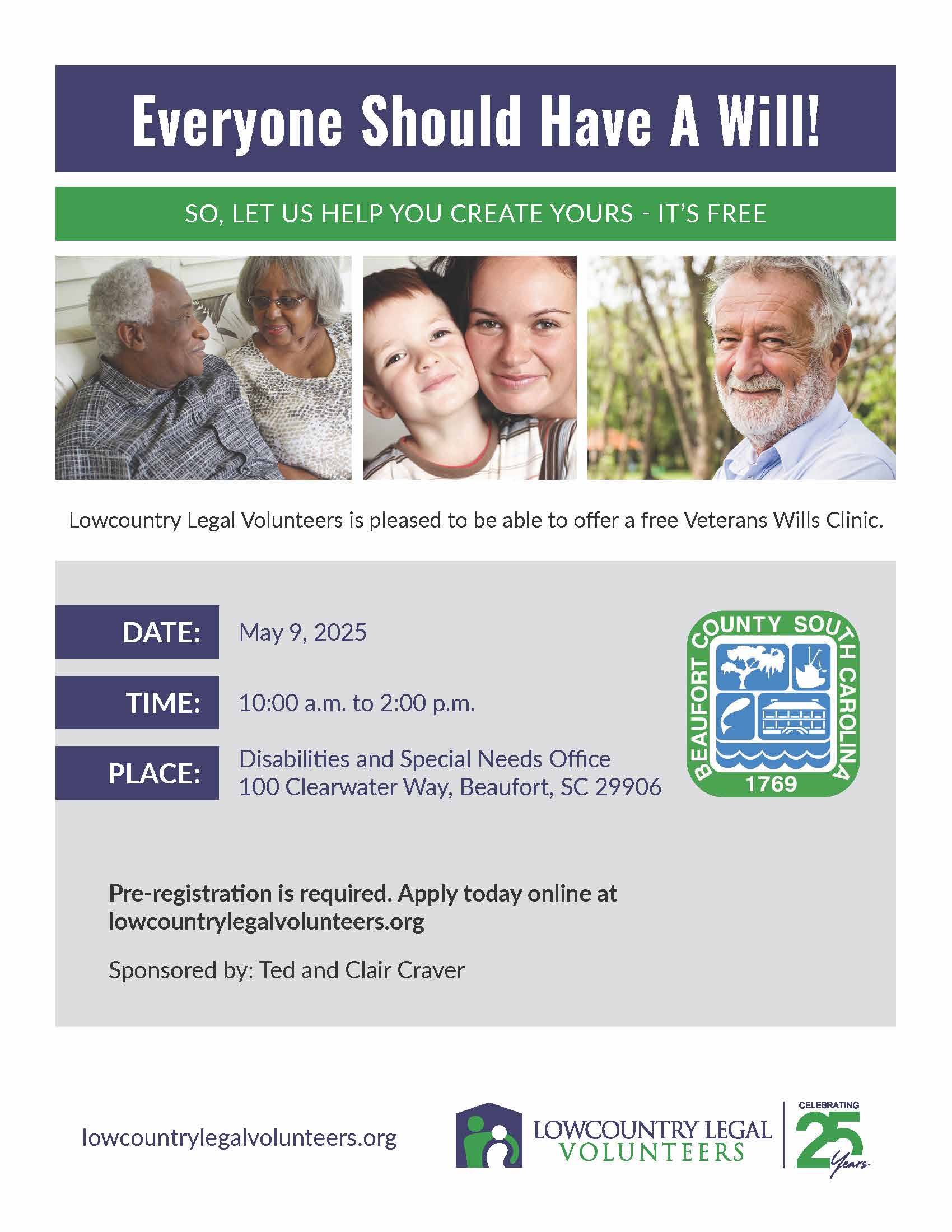 Beaufort County Veterans Affairs Partners with Lowcountry Legal Volunteers to Offer Another Wills and Power of Attorney Clinic