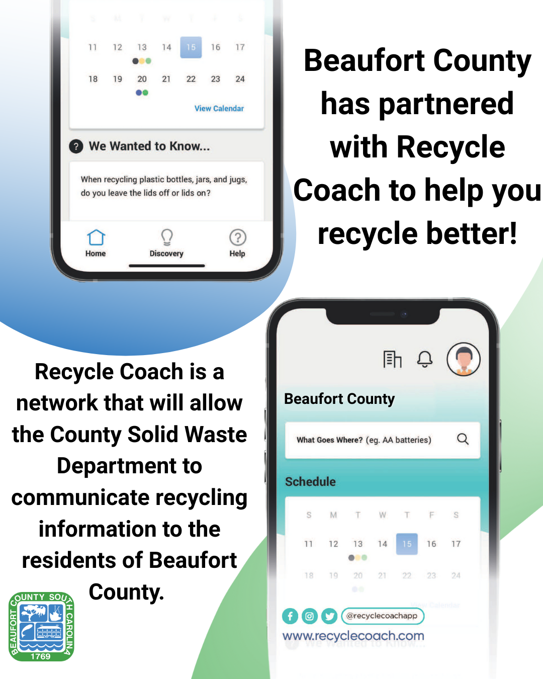 Beaufort County Solid Waste Department Interactive App Helps Promote Recycling and Smart Disposal Practices