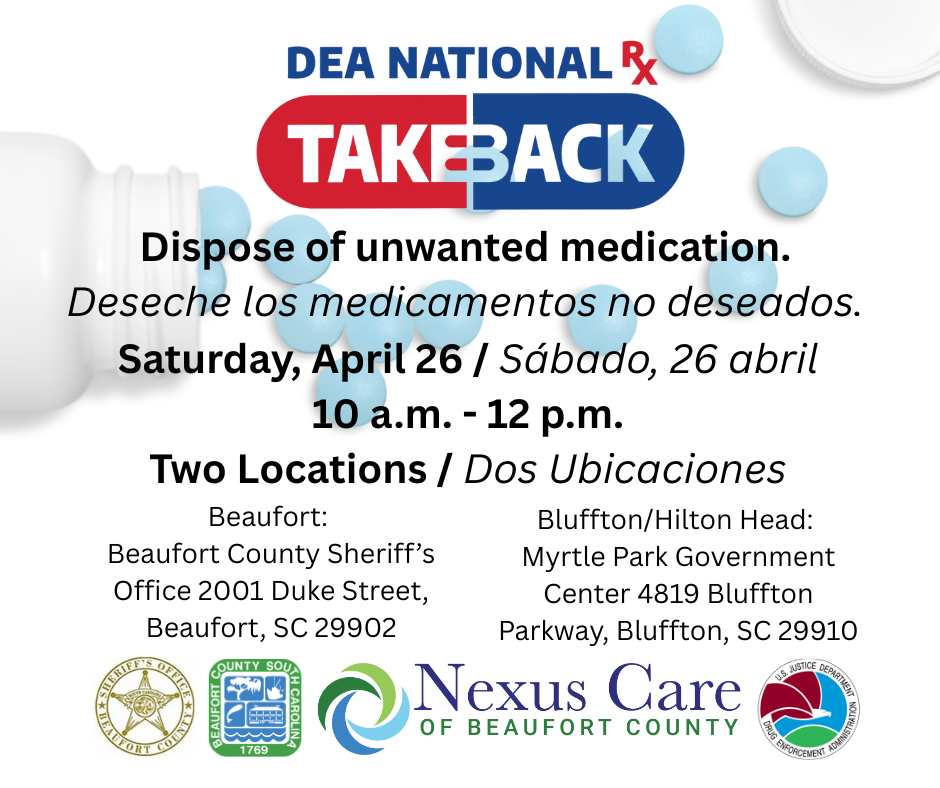 Beaufort County Offers Two Locations for Residents to Properly Dispose of Prescription Drugs Saturday, April 26