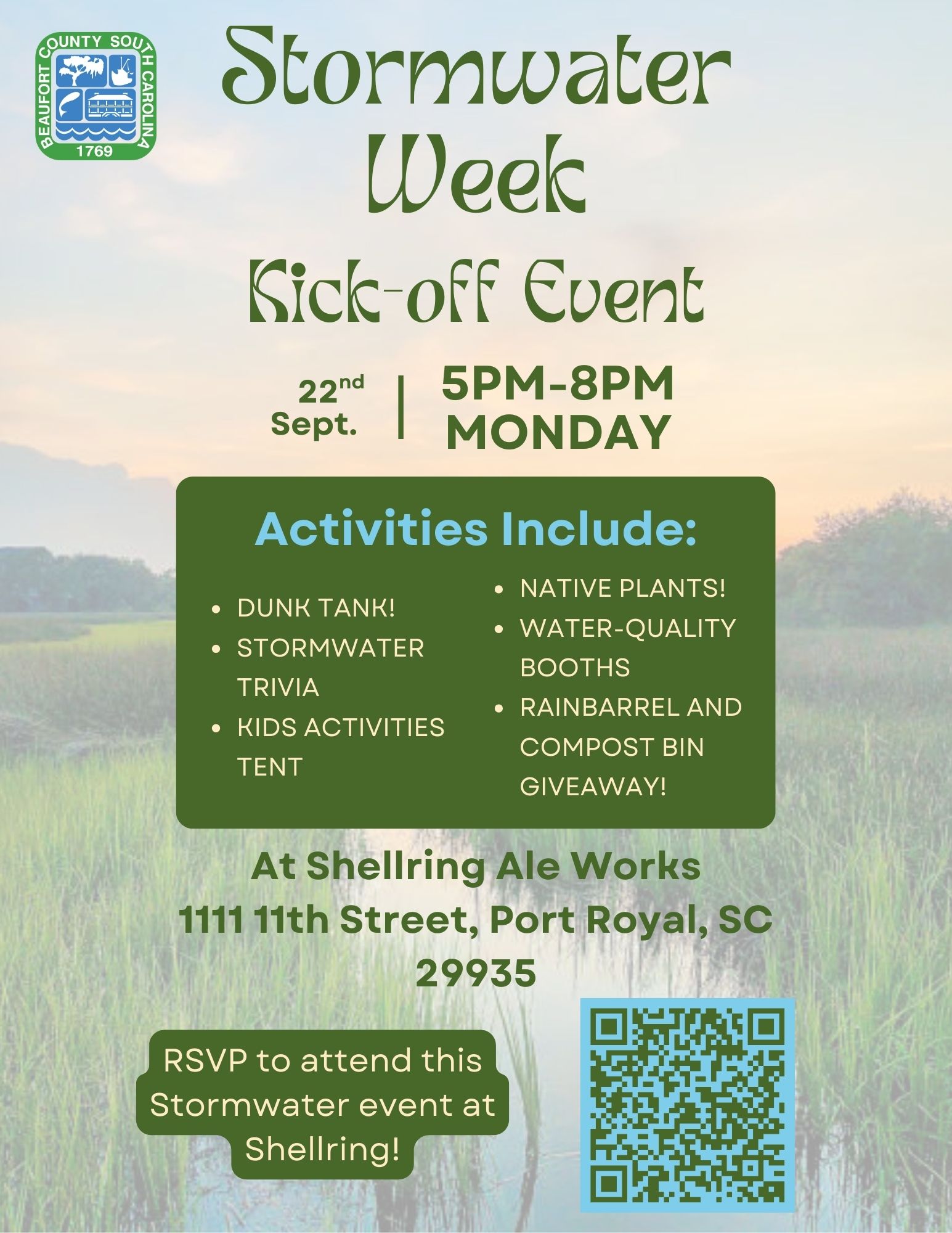 Beaufort County Stormwater Department Kicks Off Stormwater Week with Community Event