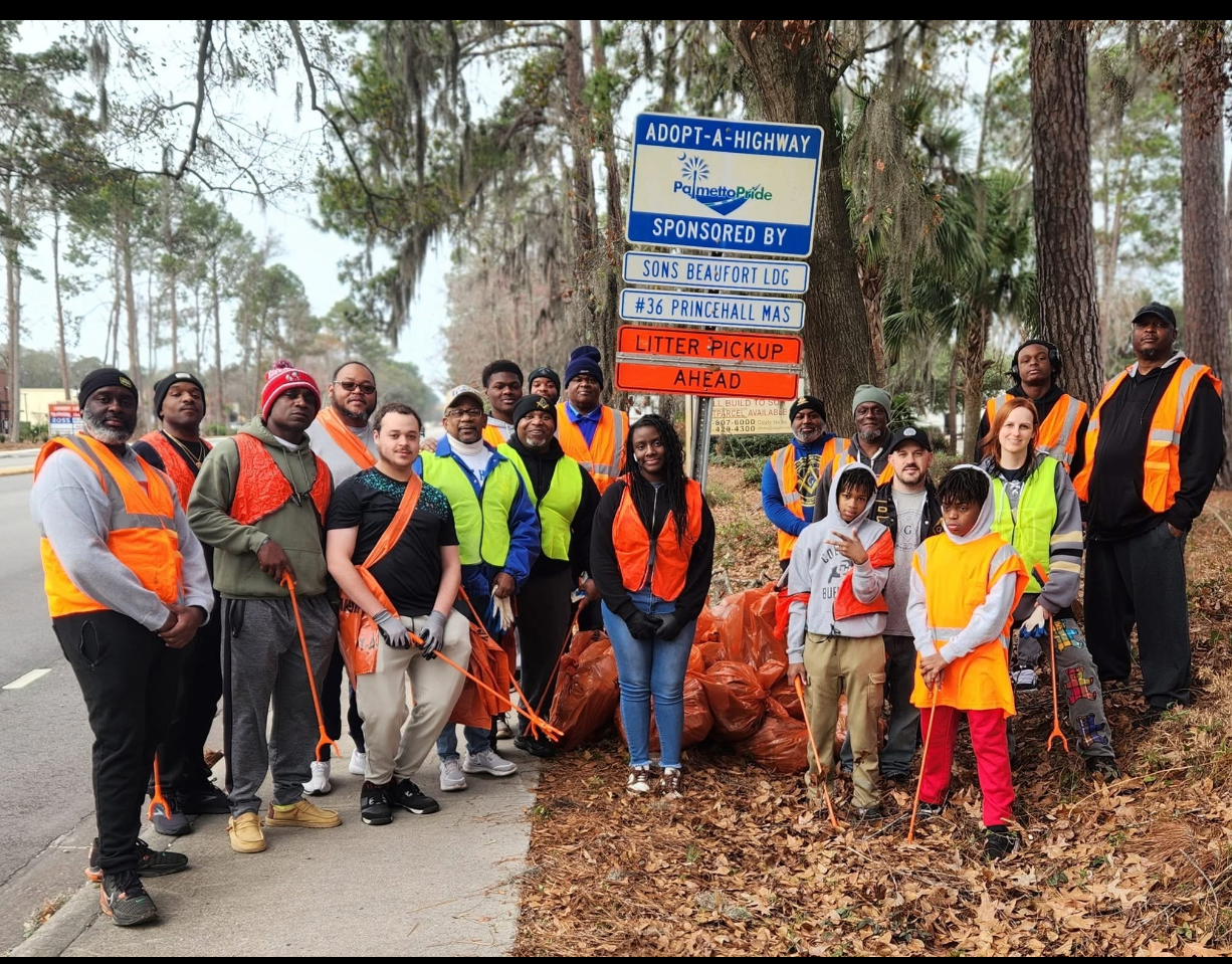 Sons of Beaufort Lodge Adopt-A-Highway Group