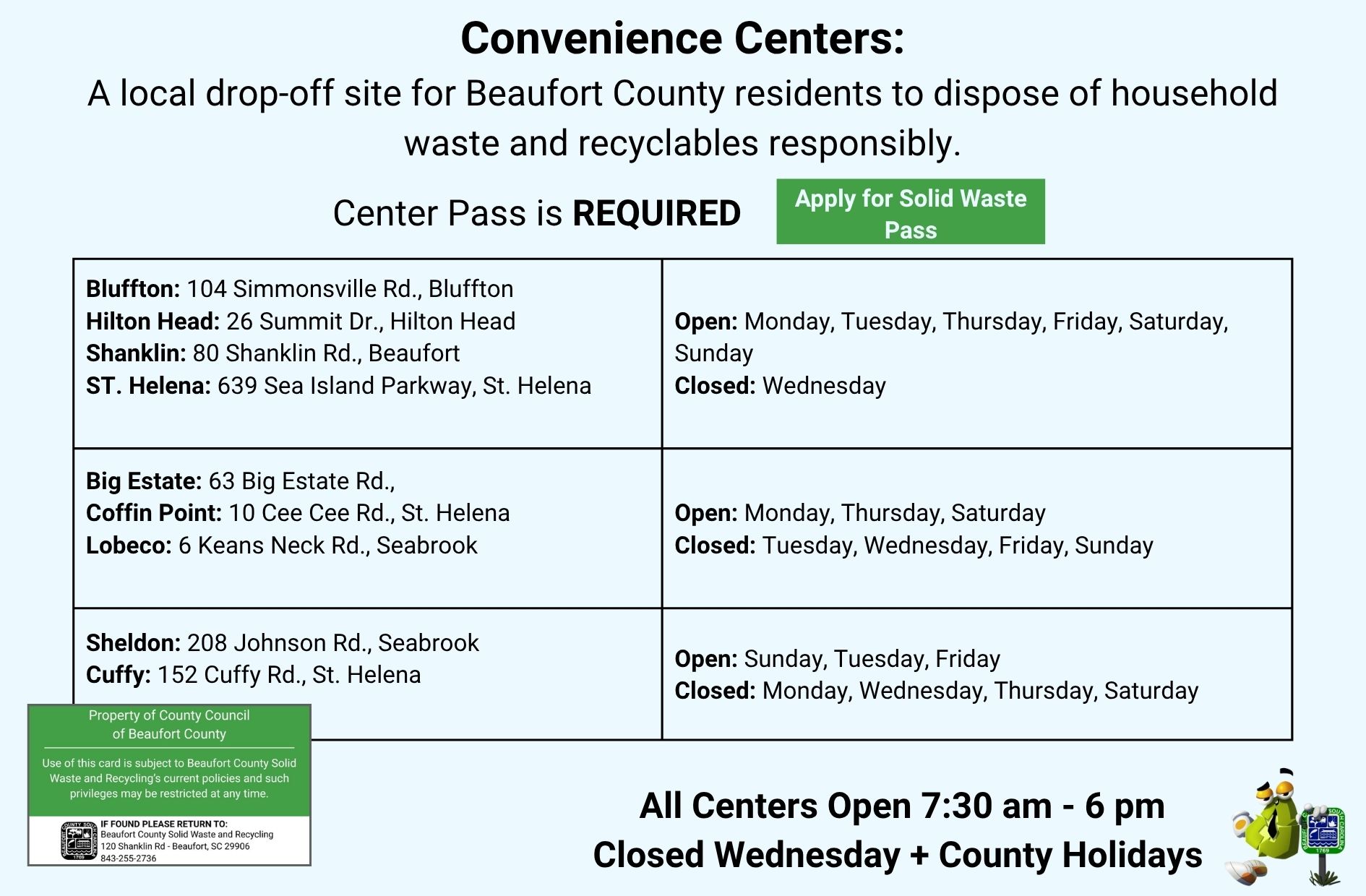 Convenience Centers
